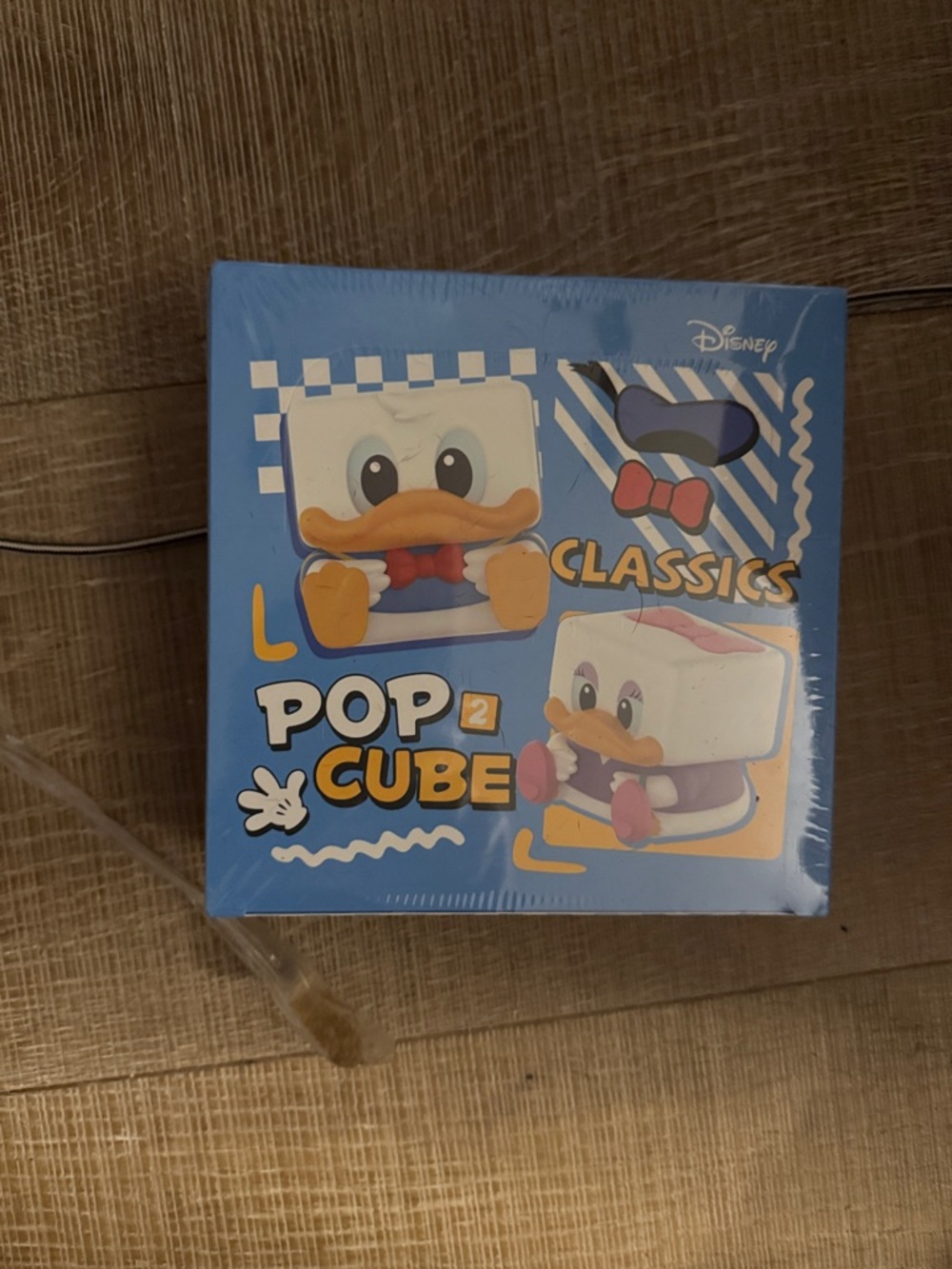 Disney Blue Pop Cube Key & Card Holder Featuring Donald & Daisy Classics